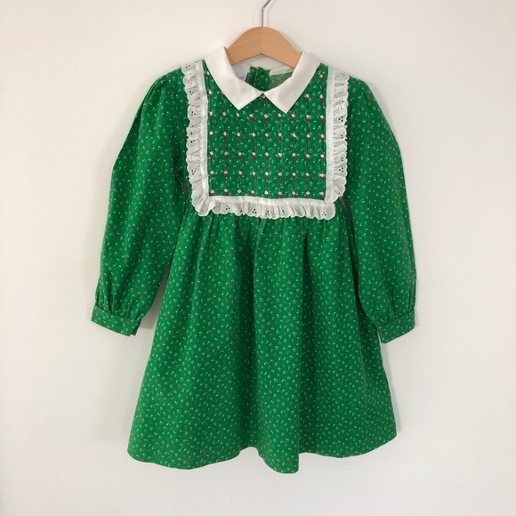 Vintage Polly Flinders Holiday Dress, size 5/6 - Picture 5 of 6